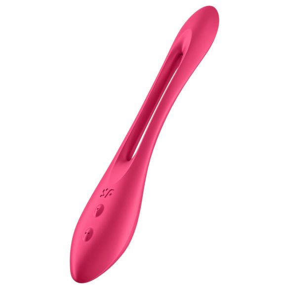 Satisfyer Elastic Joy - vibromasseur flexible rechargeable pour couples (rouge)