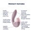 Satisfyer Supernova - vibromasseur 2-en-1 à ondes de pression rechargeable (rose)