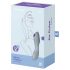 Satisfyer Curvy Trinity 3 - Vibromasseur 2en1 à ondes de pression rechargeable (gris)