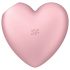 Satisfyer Cutie Heart - stimulateur clitoridien à ondes d'air rechargeable (rose)