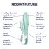 Satisfyer Air Pump Bunny 5 - vibromasseur intelligent gonflable (menthe)