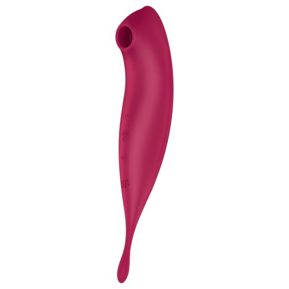 Satisfyer Twirling Pro - Vibromasseur intelligent 2 en 1 pour clitoris (rouge)