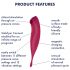 Satisfyer Twirling Pro - Vibromasseur intelligent 2 en 1 pour clitoris (rouge)