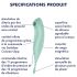 Satisfyer Twirling Pro - vibromasseur intelligent 2 en 1 pour clitoris (menthe)