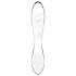 Satisfyer Dazzling Crystal 1 - Godemichet en verre à double extrémité (transparent)