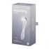 Satisfyer Dazzling Crystal 1 - Godemichet en verre à double extrémité (transparent)