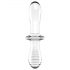 Satisfyer Double Crystal - gode double en verre (transparent)