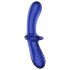 Satisfyer Double Crystal - Dildo en verre à double tête (bleu)