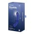 Satisfyer Double Crystal - Dildo en verre à double tête (bleu)