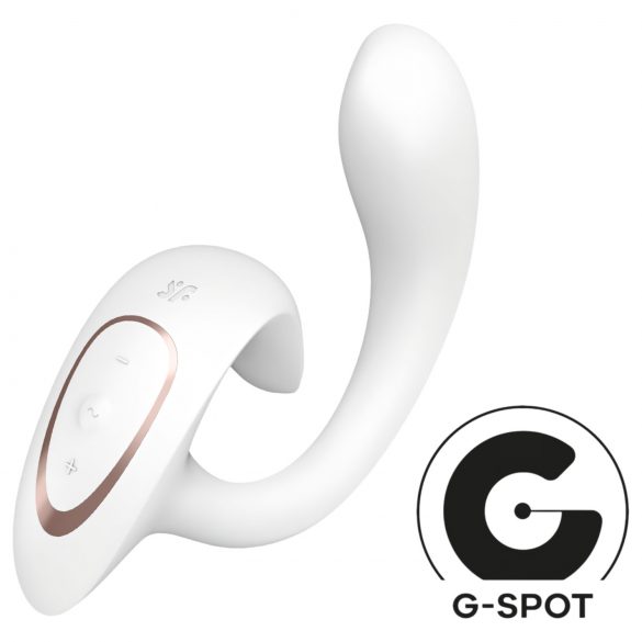 Satisfyer G for Goddess 1 - vibromasseur pour le point G et le clitoris (blanc)