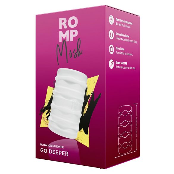 ROMP Mosh - masturbateur de voyage flexible (transparent)