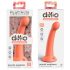 Dillio Secret Explorer - godemichet ventouse avec gland (17 cm) - orange