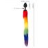 You2Toys - Plug anal en silicone avec queue (arc-en-ciel)