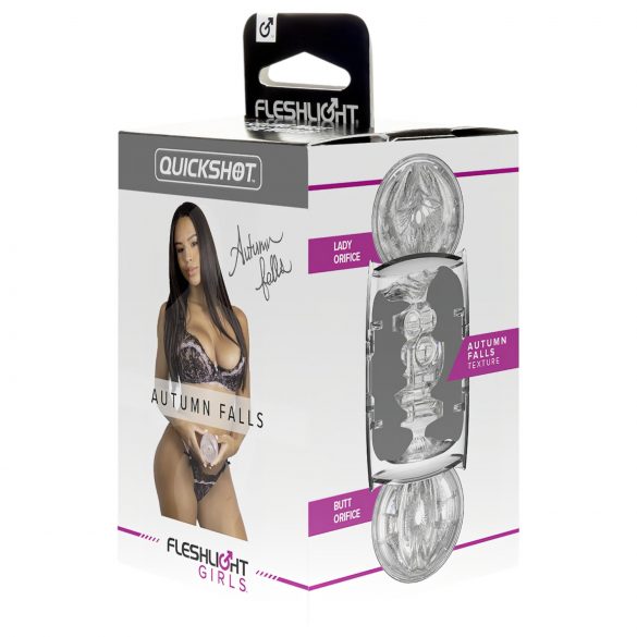 Fleshlight Quickshot Autumn Falls - masturbateur de voyage (translucide)