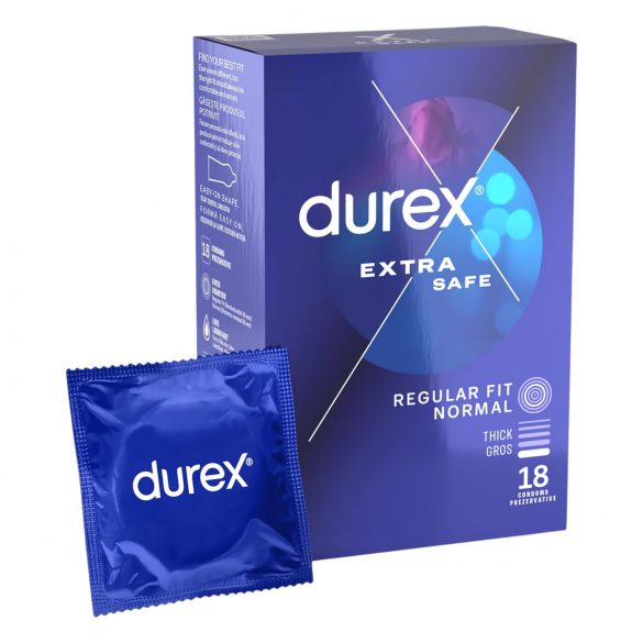 Durex Extra Safe - préservatifs sûrs (18 pièces)