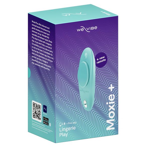 We-Vibe Moxie+ - vibromasseur clitoridien intelligent et sans fil (turquoise)