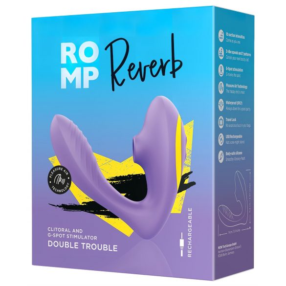 ROMP Reverb - Vague D'Air 2en1 Vibromasseur Point G (Violet)