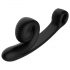 Snail Vibe Curve - Vibromasseur 2 en 1 avec stimulateur clitoridien (noir)