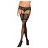 Obsessive Leticia - bas noir dentelle large - L/XL