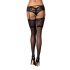 Obsessive Leticia - bas noir dentelle large - L/XL