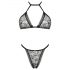 Obsessive Xenita - ensemble de soutien-gorge transparent (gris)