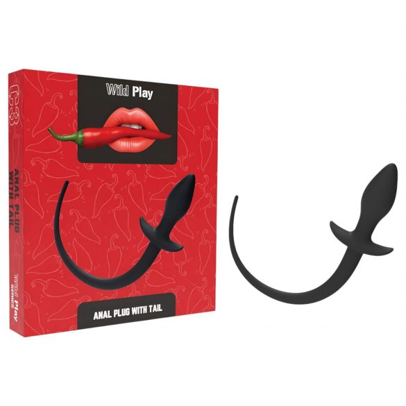 Wild Play - Plug anal avec queue (noir)