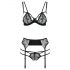 Passion Floris - Ensemble de lingerie (noir) - L/XL