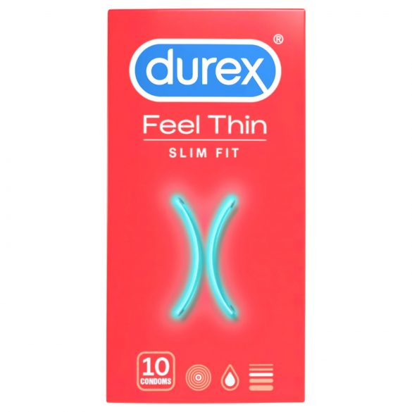 Durex Feel Thin Slim Fit - préservatif sensation naturelle (10 pièces)