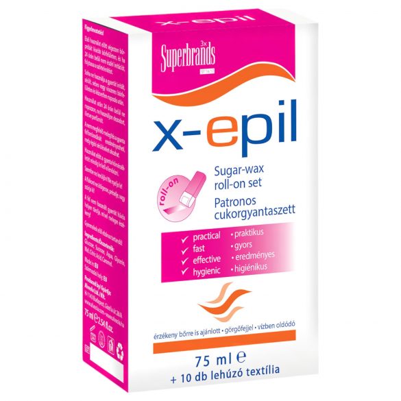 X-Epil - kit de cire au sucre avec cartouche