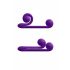 Snail Vibe Duo - vibrateur rechargeable 3en1 (violet)