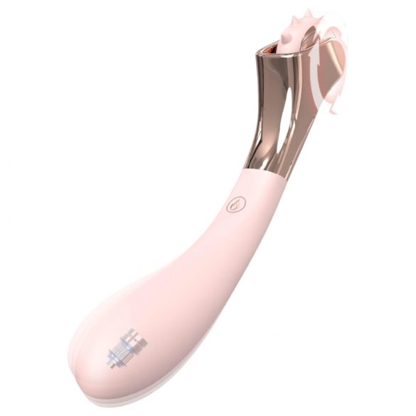 Vibromasseur et roulette étanche rechargeable HD (rose)