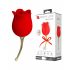 Pretty Love Rose Lover - stimulateur clitoridien 2 en 1 avec langue (rouge)