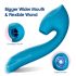 Vibeconnect - Vibrateur étanche pour le point G et stimulateur clitoridien (bleu)