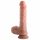 Densité Double – gode réaliste avec ventouse et testicules – 20cm (naturel)