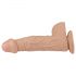 Lovetoy Real Extreme - Dildo à ventouse avec testicules - 23 cm (naturel)