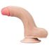 Lovetoy Sliding-Skin - Dildo à ventouse, double couche - 18 cm (naturel)