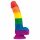 Lovetoy Prider - Dildo réaliste en silicone liquide - 19cm (arc-en-ciel)