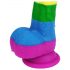 Lovetoy Prider - Dildo réaliste en silicone liquide - 19cm (arc-en-ciel)