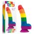 Lovetoy Prider - Dildo réaliste en silicone liquide - 19cm (arc-en-ciel)