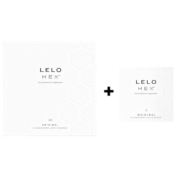 LELO Hex Original - pack de préservatifs de luxe (36+3 pièces)