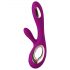 LELO Soraya Wave - vibromasseur rechargeable avec stimulateur de clitoris et mouvement oscillatoire (violet)