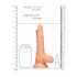 RealRock Dong 8 - Dildo réaliste avec testicules (20cm) - nature