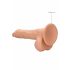 RealRock Dong 10 – dildo réaliste avec testicules (25 cm) – naturel