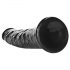 RealRock Fine - dildo réaliste à ventouse - 15,5cm (noir)