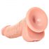 RealRock - Dildo réaliste à ventouse avec testicules - 15,5 cm (naturel)