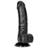 RealRock - gode réaliste avec ventouse et testicules - 15,5cm (noir)