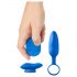 Platanomelón Mobi - Kit de vibromasseur rechargeable avec télécommande - 2 pièces (bleu)