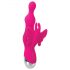 Evolved - Vibromasseur avec perles et stimulateur clitoridien (rose)