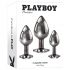 Playboy - ensemble de plugs anaux - 3 pièces (argent)