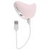 Playboy Palm - vibromasseur clitoridien étanche rechargeable 2-en-1 (rose)